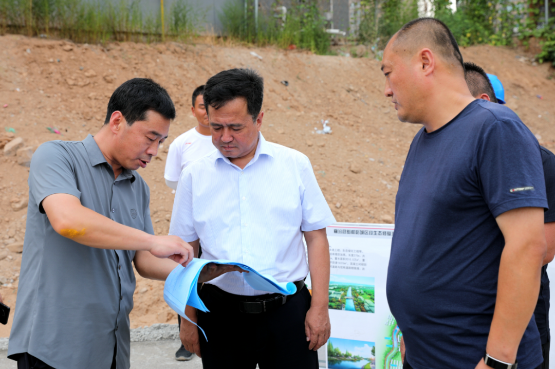 县委书记指导抗旱防汛工作